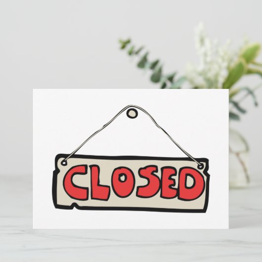 Gesloten teken uitnodigingen (Staand voorkant)