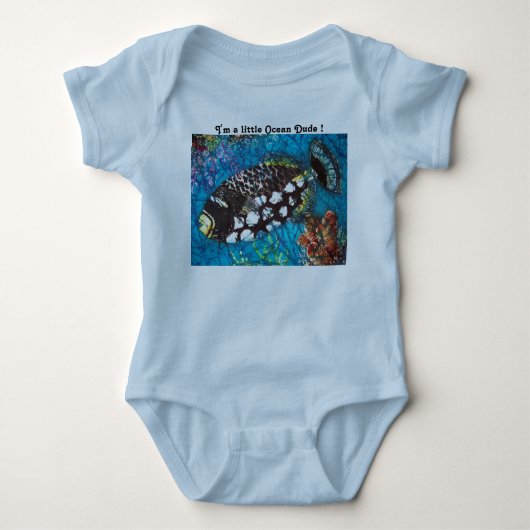 GESLOTEN TRIGGERFISH voor BABY Romper (Voorkant)