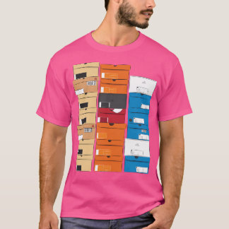 Gesloten Triple Stack Schoenendozen Logo 1D T-shirt