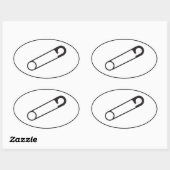 Gesloten veiligheidsspeld Sticker | Ondersteuning  (Vel)