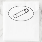 Gesloten veiligheidsspeld Sticker | Ondersteuning  (Tas)