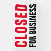 Gesloten voor Bedrijven - Custom professional Spandoek (Verticaal)