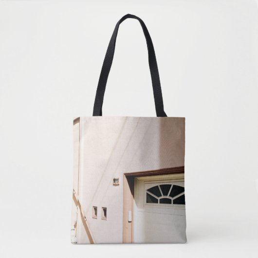 GESLOTEN WITTE HOUDEN DEUR TOTE BAG (Voorkant)