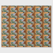 gesluierde kameleon cadeaupapier (Vlak)