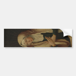 Gesluierde Maagd Maria (door Lucas van Leyden) Bumpersticker