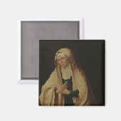 Gesluierde Maagd Maria (door Lucas van Leyden) Magneet (Voorkant / Achterkant)