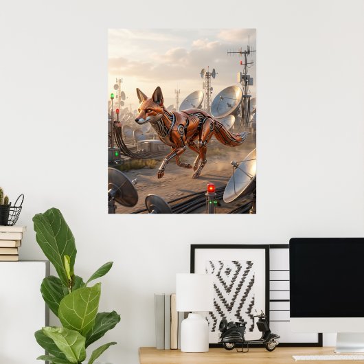 Gesmede Fox Ember Poster (Thuiskantoor)