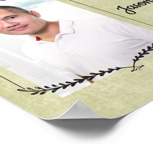 Gesmede papierwerknemer van het maandcertificaat poster (Hoek)