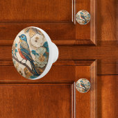 Gesmede Vogel Keramische Knop