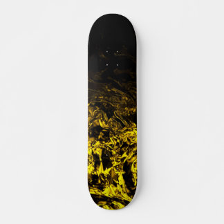Gesmeed in goud zwarte geometrische wervelingen persoonlijk skateboard