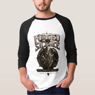 Gesmeed In Stilte Heren Raglan T-Shirt