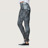 Gesmeed metaal 3D, gekraakt Leggings (Links)