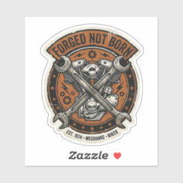 Gesmeed Niet Geboren Monteur Biker Sticker