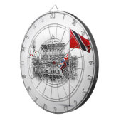 GESMEED: TRINIDAD & TOBAGO 8.31.62 DARTBORD (Voorkant Rechts)