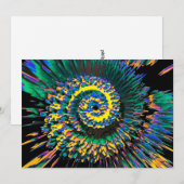 Gesmolten Abstract Feestdagenkaart (Voorkant / Achterkant)