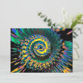 Gesmolten Abstract Feestdagenkaart (Staand voorkant)