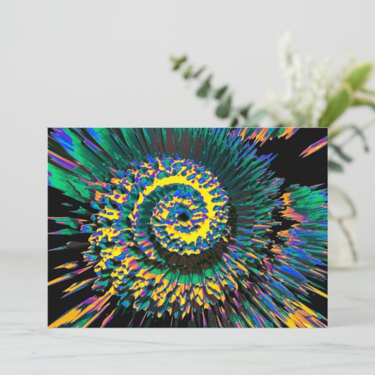 Gesmolten Abstract Feestdagenkaart (Staand voorkant)