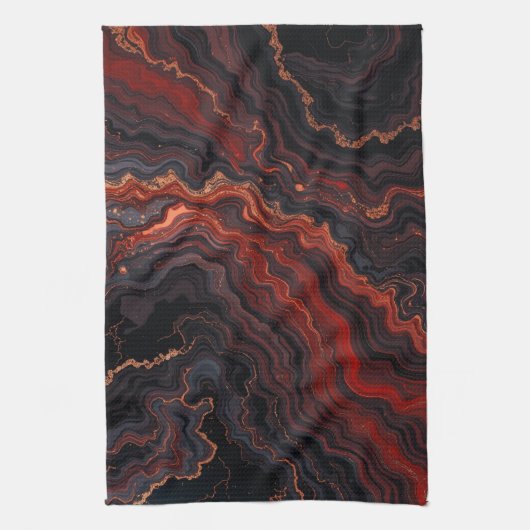 Gesmolten aderen theedoek (Verticaal)