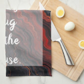 Gesmolten aderen - wit theedoek (Quarter Fold)