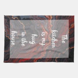 Gesmolten aderen - wit theedoek