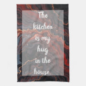 Gesmolten aderen - wit theedoek (Verticaal)