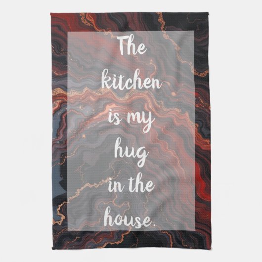 Gesmolten aderen - wit theedoek (Verticaal)