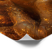 Gesmolten Amber Droombeeld Portret Kunst Poster (Hoek)