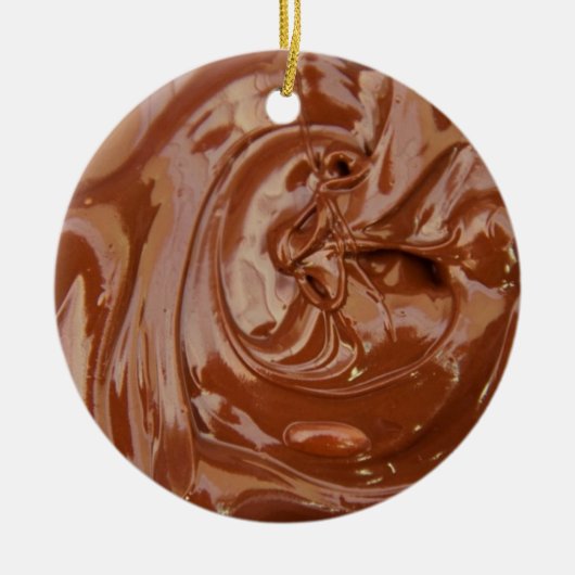 Gesmolten chocolaatvormer keramisch ornament (Voorkant)