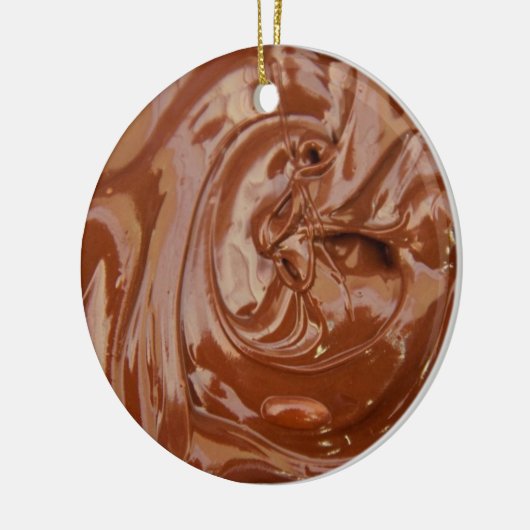 Gesmolten chocolaatvormer keramisch ornament (Links)