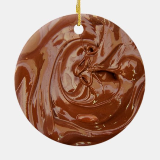 Gesmolten chocolaatvormer keramisch ornament (Achterkant)