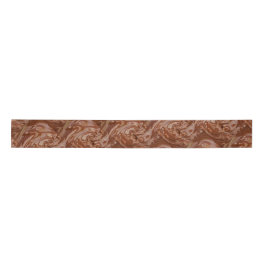 Gesmolten chocolade cacao fudge bruin werveldesser satijnen lint