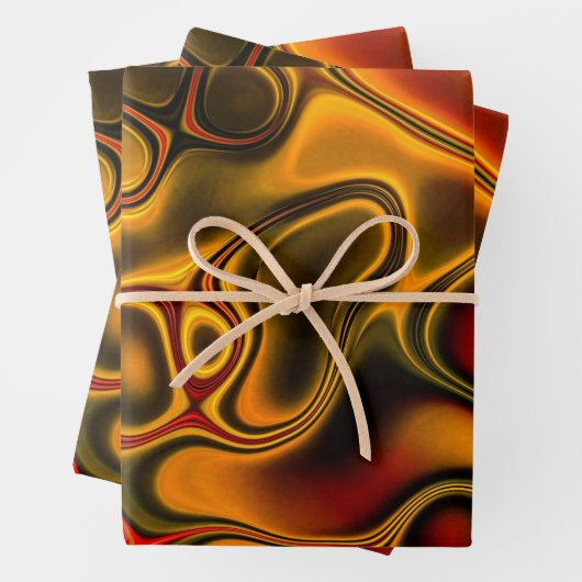 Gesmolten chocolade inpakpapier vel (In situ)