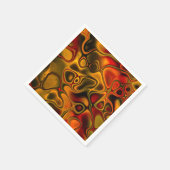 Gesmolten chocolade papier Cocktail servet (Hoek)