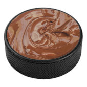 Gesmolten chocolade textuur Afbeelding Plain Hocke Hockey Puck (3/4)