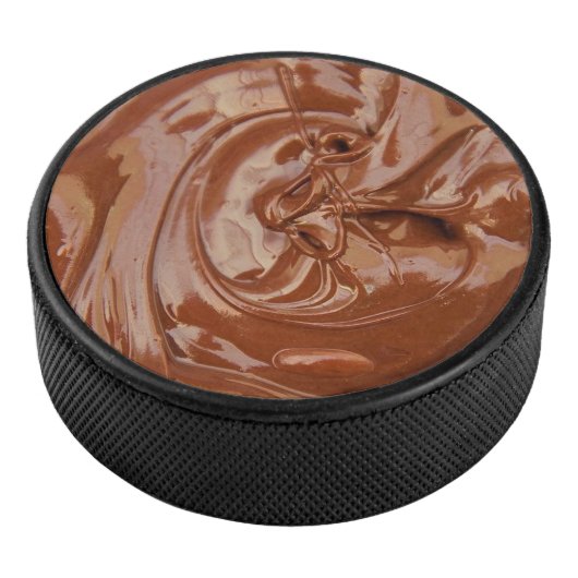 Gesmolten chocolade textuur Afbeelding Plain Hocke Hockey Puck (3/4)