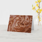 Gesmolten Chocolade Textuur Kaart (Gele Bloem)