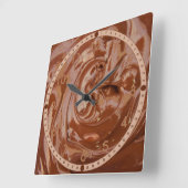 Gesmolten chocolade vierkante klok (Hoek)