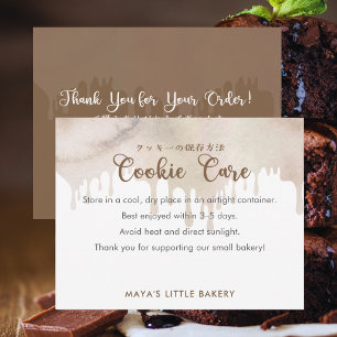 Gesmolten Chocolade Waterverf Cookie Verzorging Bedankkaart
