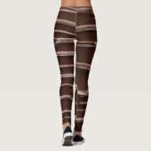 Gesmolten chocolade: weelderige smeertextuur leggings (Achterkant)