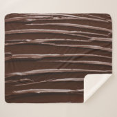 Gesmolten chocolade: weelderige smeertextuur sherpa deken (Voorkant (horizontaal))