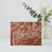 Gesmolten chocoladetextuur briefkaart (Staand voorkant)