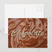 Gesmolten chocoladetextuur briefkaart (Voorkant / Achterkant)