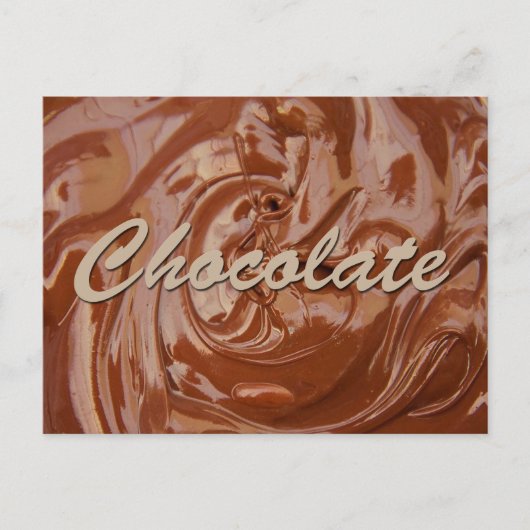 Gesmolten chocoladetextuur briefkaart (Voorkant)