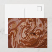 Gesmolten chocoladetextuur briefkaart (Voorkant / Achterkant)