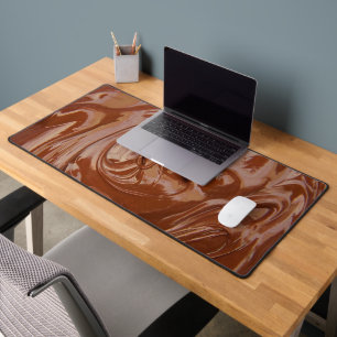 Gesmolten chocoladetextuur bureaumat