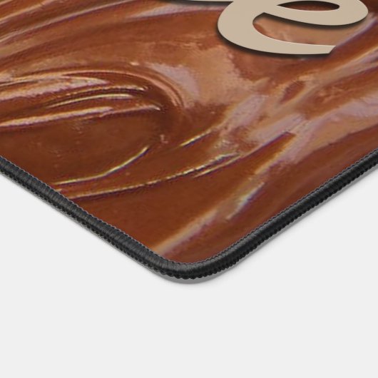 Gesmolten chocoladetextuur bureaumat (Hoek)