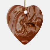 Gesmolten chocoladetextuur keramisch ornament (Rechts)