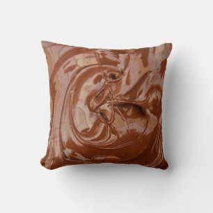 Gesmolten chocoladetextuur kussen