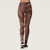 Gesmolten chocoladetextuur leggings (Achterkant)