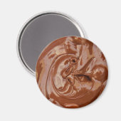 Gesmolten chocoladetextuur magneet (Voorkant / Achterkant)